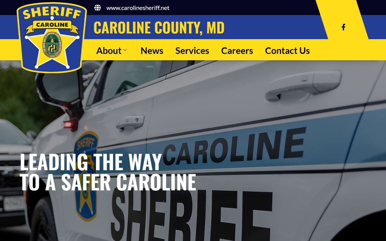 Caroline County Sheriff's Office website for police records